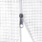 vidaXL - Tuinkas - met - stalen - frame - 40 - m² - 20x2x2 - m - wit
