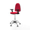 Piqueras y Crespo B2D05RT - Bureaustoel - Hoogteverstelbaar met armleuning - Rood