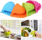 Hittebestendige Siliconen Ovenwanten - Antislip-Blauw