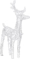 vidaXL - Kerstdecoratie - rendieren - en - slee - 280x28x55 - cm - acryl