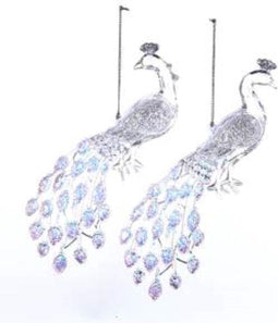Clear Peacock Acrylic 8 Inch