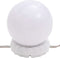 vidaXL - Wandspiegel - met - LED-lampen - rond - glas