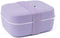 Amuse Lavender Lunchbox 3-in-1 - Brooddoos met Rekker en Sauspotje - Paars - 180 x 150 x 85 mm