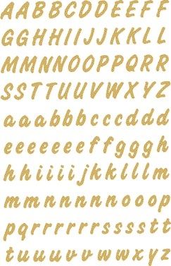 Etiket HERMA 4152 8mm letters A-Z goud op transparant 238stuks | 10 stuks