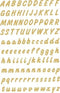 Etiket HERMA 4152 8mm letters A-Z goud op transparant 238stuks | 10 stuks