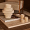 Mooisa Dienblad Vierkant Tray Travertine 45 x 45 cm