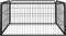 vidaXL - Hondenkennel - 24 - panelen - 100x50 - cm - gepoedercoat - staal - zwart