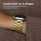 imoshion Stalen bandje - Geschikt voor Apple Watch 1, 2, 3, 4, 5, 6, 7, 8, 9, 10, SE, Ultra (2) - 44/45/46/49 mm - Zilver - One Size