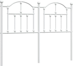 vidaXL - Hoofdbord - 120 - cm - metaal - wit