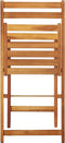 vidaXL - Tuintafel - met - plantenbak - en - 2 - bistrostoelen - massief - acaciahout