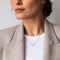 TI SENTO Dames Ketting - 925 zilver - Zirconia wit - Maat 42 - 3845ZI