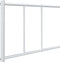 vidaXL - Bedframe - met - hoofdbord - metaal - wit - 107x203 - cm