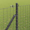 vidaXL - Hekpalen - met - Piek - 7 - stuks - Ø32 - mm - 170 - cm - Gegalvaniseerd - Staal