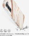 Selencia Aurora Fashion Backcover geschikt voor de Samsung Galaxy S21 - Duurzaam hoesje - 100% gerecycled - Wit Marmer