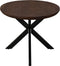 Livingfurn - Eetkamertafel Jesper Oval Brown 210 cm - Mangohout / Gecoat Staal