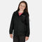 Regatta - Kids Pack It III Opvouwbaar Kinder Regenjack - Zwart - Maat 128