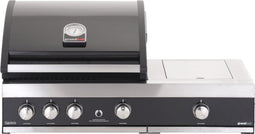 Grandhall Premium G3 PLUS Inbouw Barbecue - 5 branders - met Searbrander - Gas BBQ