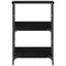 vidaXL - Boekenplank - Zwart - Eiken - 50x33x82 - cm - Geëngineerd - Hout - en - Staal