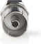 Nedis Satelliet- en Antenne-Adapter - F-Male - IEC (Coax) Female - Vernikkeld - 75 Ohm - Recht - Metaal - Zilver - 1 Stuks - Doos