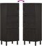 vidaXL - Hoge - kast - 40x33x110 - cm - massief - mangohout - zwart