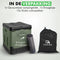 Travelhawk Camping Toilet - Toiletemmer - Draagbaar Opvouwbaar - Groen Zwart