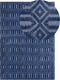 ADATEPE - Laagpolig vloerkleed - Blauw - 160 x 230 cm - Viscose