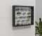 Vitrinekast - staande hangende wandvitrine - glasplanken 50 cm breed x 4.5 cm diep - schuifdeuren