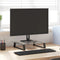 vidaXL - Monitorstandaard - 40x35x8 - cm - gehard - glas - en - metaal - zwart