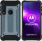 iMoshion Hoesje Geschikt voor Motorola One Macro Hoesje - iMoshion Rugged Xtreme Backcover - Donkerblauw