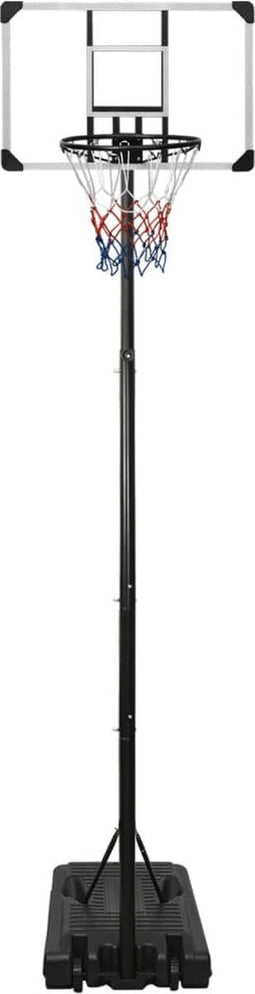 vidaXL Basketbalstandaard 280-350 cm polycarbonaat transparant