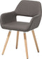 CHICAGO - Eetkamerstoel - Bruin - Polyester
