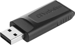 Verbatim Slider - USB-stick 128GB - Intrekbaar - Zwart