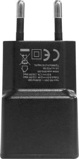 Grab 'n Go 2.4A/12W USB-A Thuislader - Snelle lader met QC 2.0 - Zwart