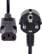 Startech.com 713E-3M-POWER-CORD - Stroomkabel CEE 7/7 naar C13 - 300cm - Zwart