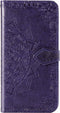 Hoesje Met Pasjeshouder Geschikt voor Motorola Moto G8 Power - Mandala Bookcase - Paars