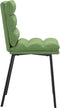 vidaXL - Eetkamerstoelen - 2 - st - fluweel - lichtgroen