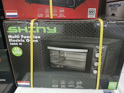 Mini Oven 48L - Elektrisch - Ingebouwde Timer - Zwart