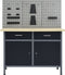 vidaXL - Werkbank - met - 3 - wandpanelen