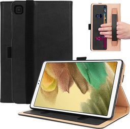 Luxe stand flip sleepcover hoes - Geschikt voor Samsung Galaxy Tab A7 Lite - Zwart