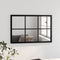 vidaXL - Wandspiegel - 60x40 - cm - metaal - zwart
