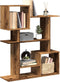 vidaXL - Kamerscherm - / - boekenkast - 92x29x112 - cm - hout - oud - houtkleurig