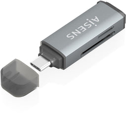 AISENS ASCR-2C10-GR - Geheugenkaartlezer - USB 3.2 Gen 1 Type-C - Grijs