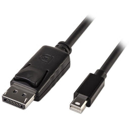 Lindy 41646 - Mini DisplayPort naar DisplayPort Kabel - 4K tot 5,4 Gbit/s - Zwart