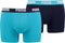 Puma Basic Boxer heren (2-pack) - aqua en blauw