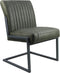HSM Collection Eetkamerstoel Texas - army green - metaal/yachtleder