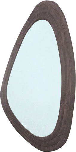 PTMD Santin Brown Mango Wood Organic Triangle Mirror