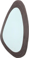 PTMD Santin Brown Mango Wood Organic Triangle Mirror