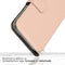 Selencia iPhone 14 Plus - Echt Lederen Bookcase - 3 Pashouders - Dusty Pink