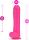 Neo 11 inch dual Density dildo neon roze