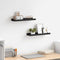 vidaXL - Fotoplanken - U-vormig - MDF - zwart (2 stuks)